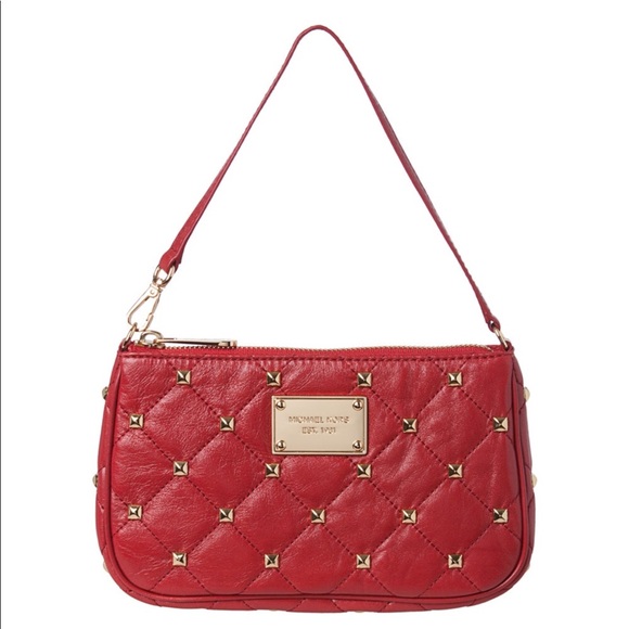 Michael Kors Handbags - 🚫SOLD🚫Michael Kors Quilted Studded Wristlet